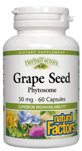 Grape Seed Extract Phytosome containing polyphenols yielding potent antioxidant activity - promotes cardiovascular health and healthy cells..